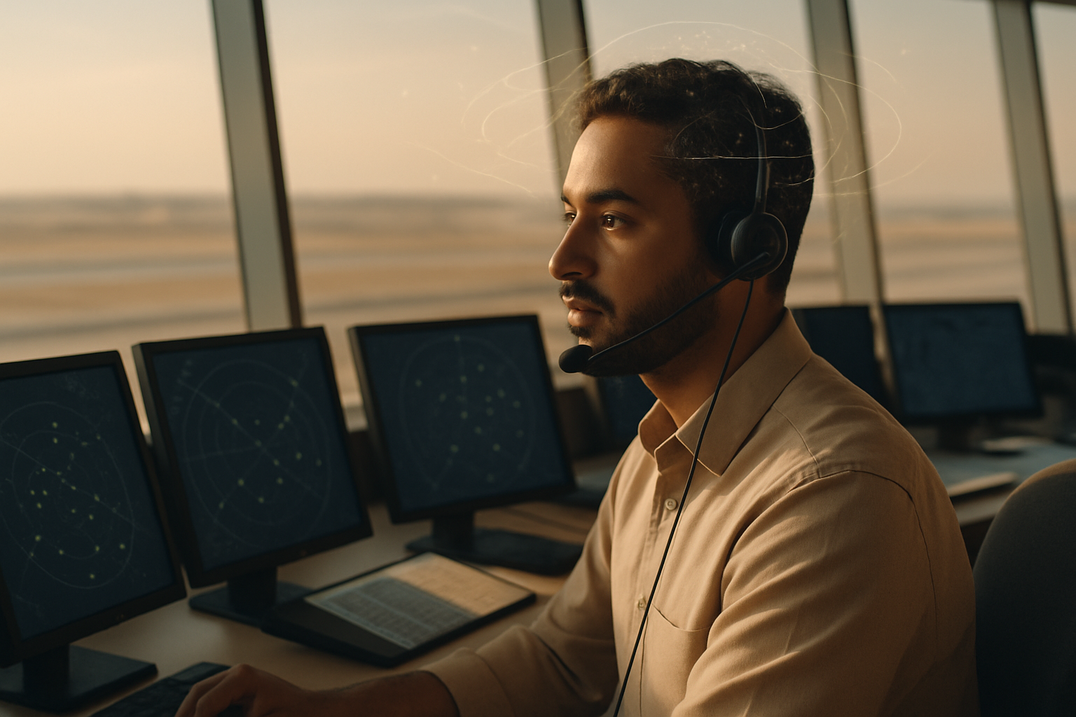 Air traffic control professional