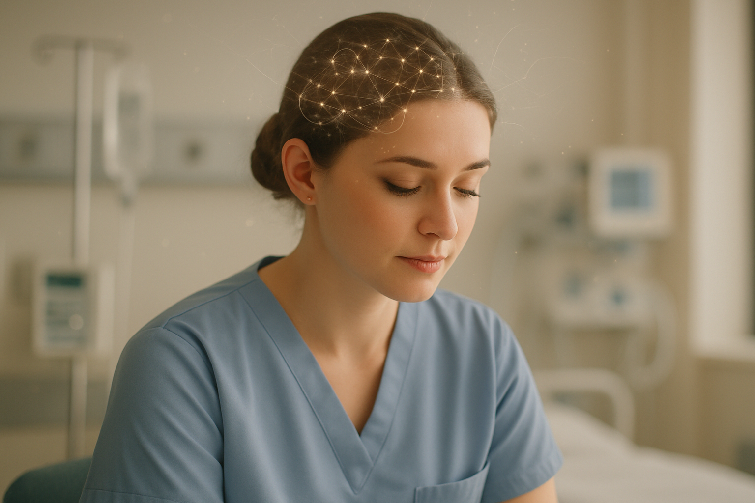 Healthcare worker in medical setting